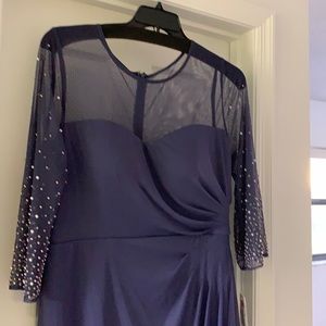 Evening Gown Modern Blue